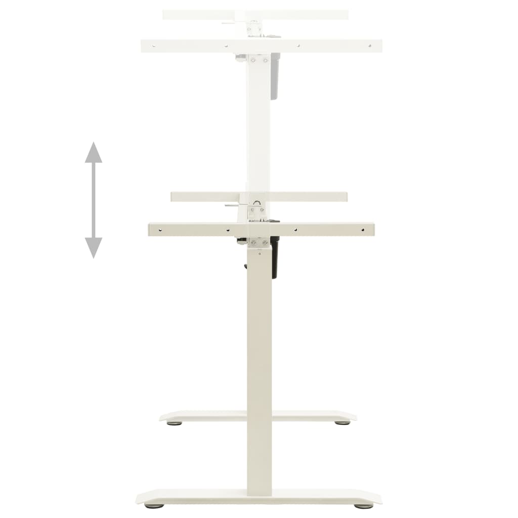 NNEVL Electric Motorised Standing Desk Frame Height Adjustable White