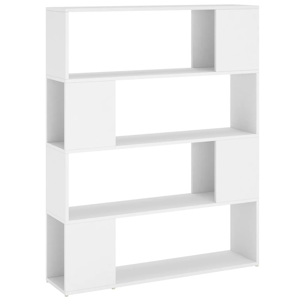 NNEVL Book Cabinet Room Divider White 100x24x124 cm