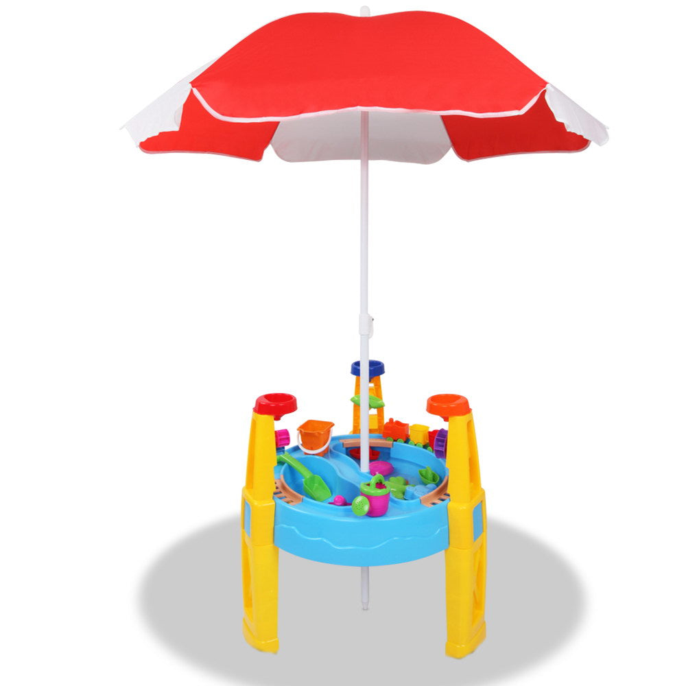 NNEDSZ 26 Piece Kids Umbrella & Table Set