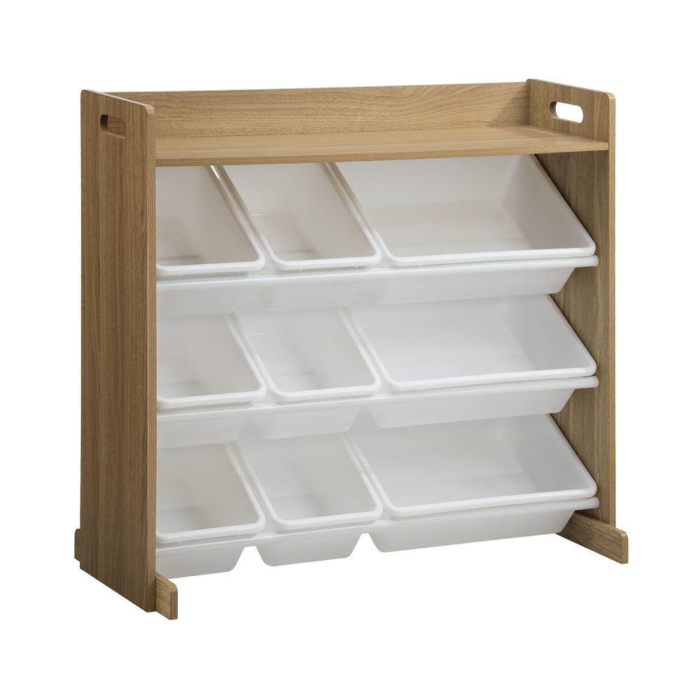 NNEED 9 Bins Kids Toy Box Organiser Display Shelf