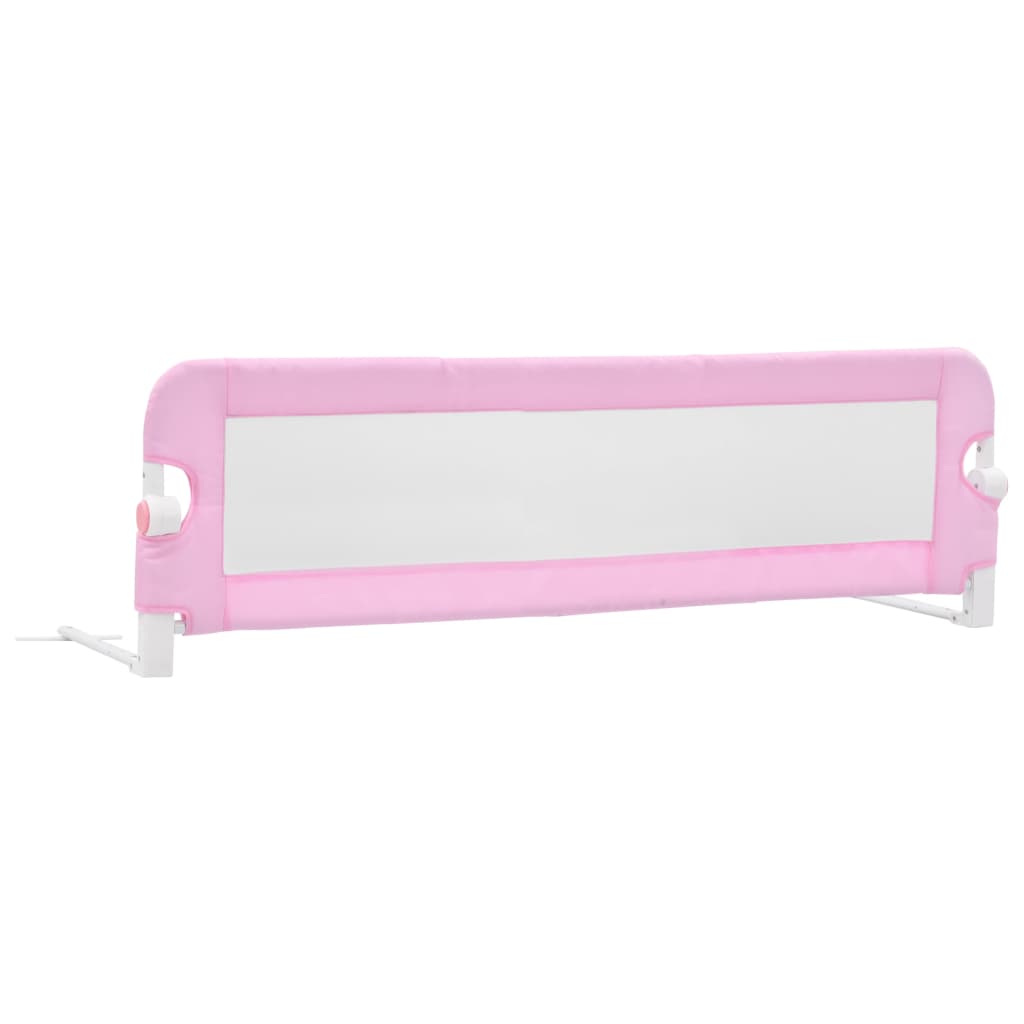 NNEVL Toddler Safety Bed Rail Pink 120x42 cm Polyester