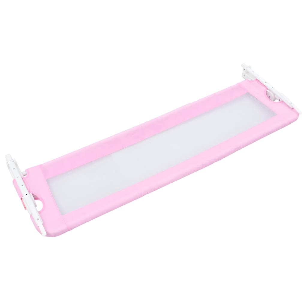 NNEVL Toddler Safety Bed Rail Pink 120x42 cm Polyester