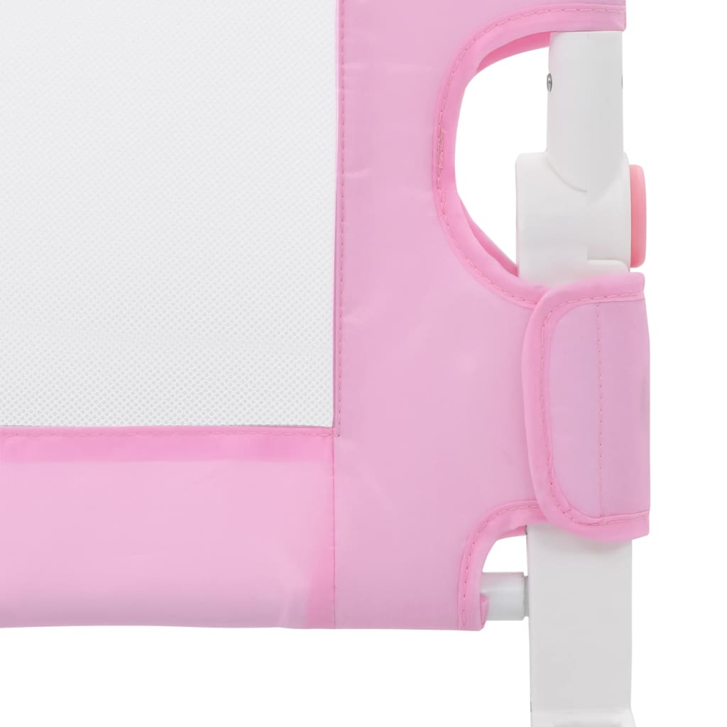 NNEVL Toddler Safety Bed Rail Pink 120x42 cm Polyester
