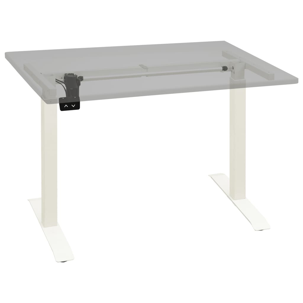 NNEVL Electric Motorised Standing Desk Frame Height Adjustable White