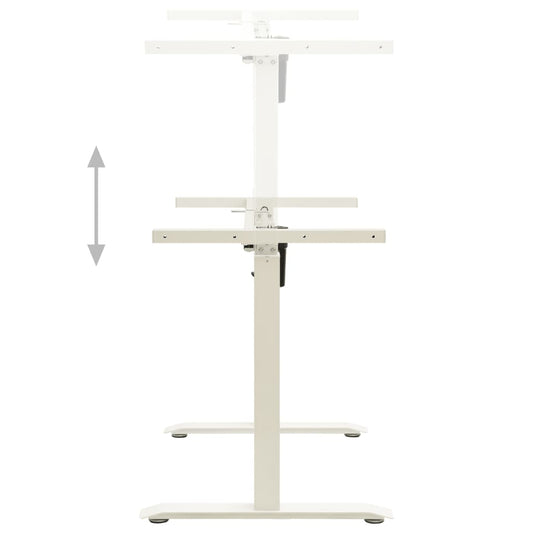NNEVL Electric Motorised Standing Desk Frame Height Adjustable White