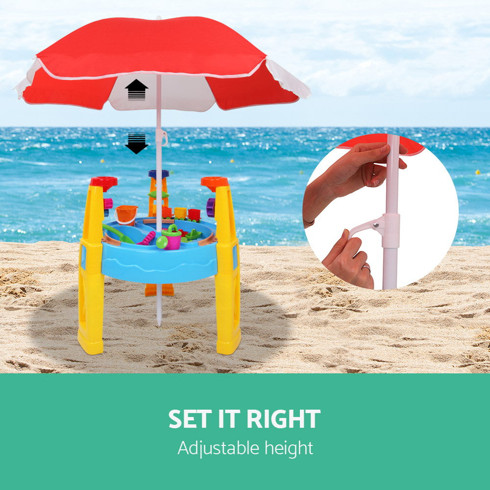 NNEDSZ 26 Piece Kids Umbrella & Table Set