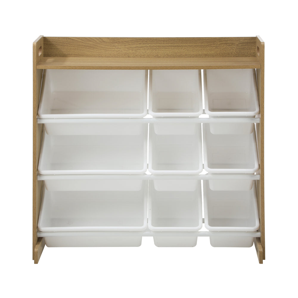 NNEED 9 Bins Kids Toy Box Organiser Display Shelf