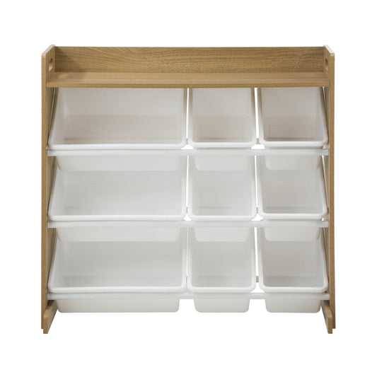 NNEED 9 Bins Kids Toy Box Organiser Display Shelf