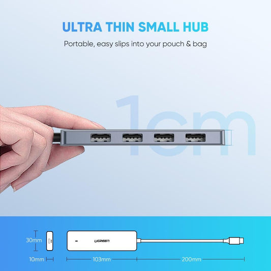 NNEDSZ  4-Port USB3.0 Hub with Micro USB Power Supply 70336