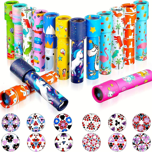 8-Pack Vintage Rotatable Magic Kaleidoscopes Educational Toys-0