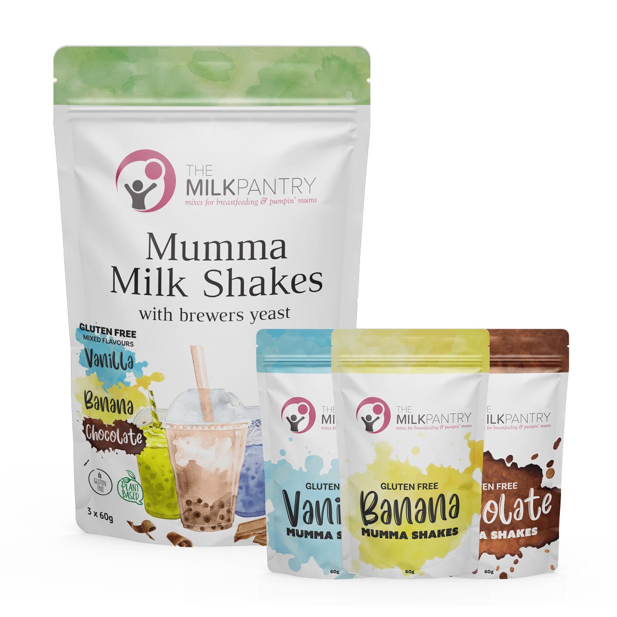 Gluten Free Mumma Shake Sampler Pack (3 x 60g – 9 Serves) 🌱🥤💕